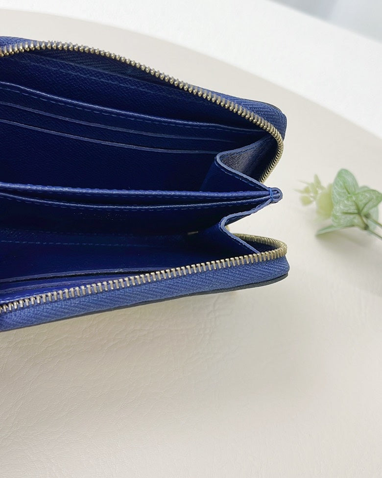 Louis Vuitton Zippy Wallet Owl Print Blue