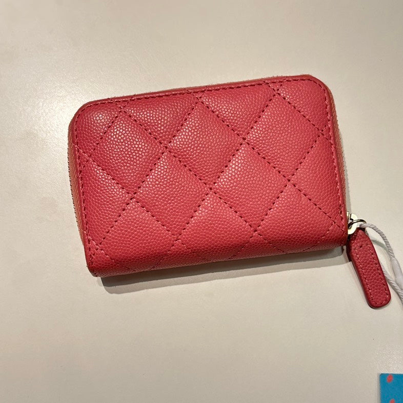 Pre-loved Chanel Quilted Pink Wallet