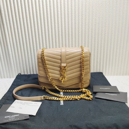 Preloved YSL Envelope Bag Beige Shoulder Bag 12185533