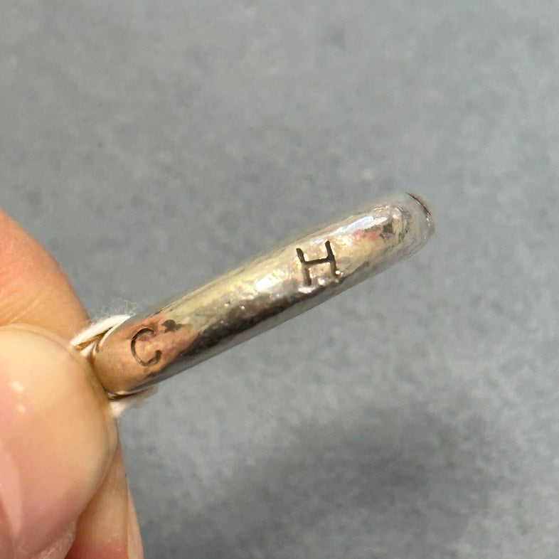 Pre-loved Chanel Ring 12 6339 Silver Statement