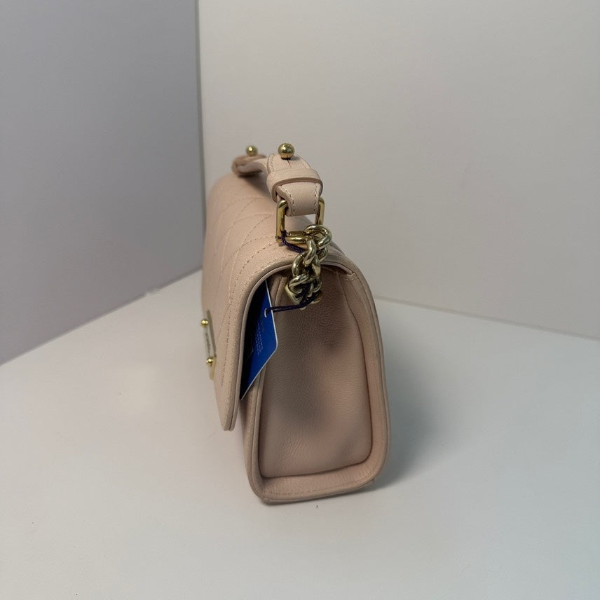 Chanel Preloved Flap Bag with Handle in Beige Leather ÃƒÂ¢Ã¢â€šÂ¬Ã¢â‚¬Ëœ Top Handle Bag