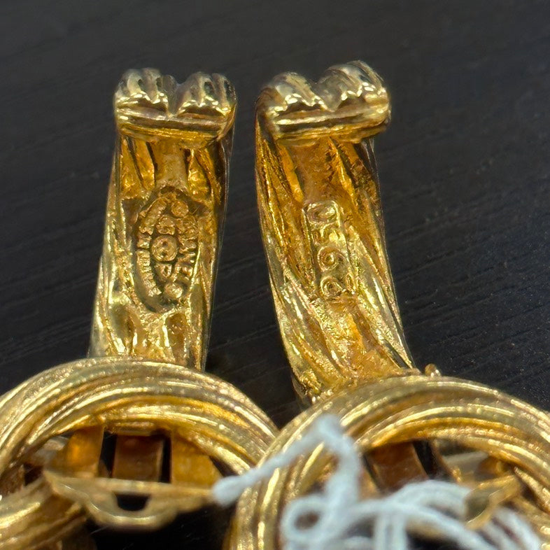 Chanel Pre-loved Statement Gold Earrings
