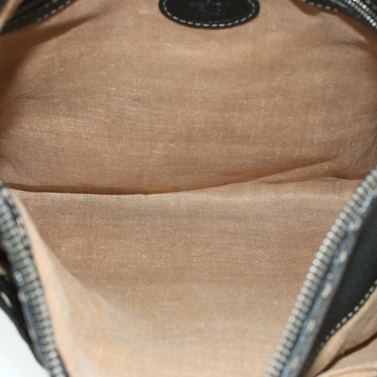 FENDI Shoulder Bag Leather Black rd1013