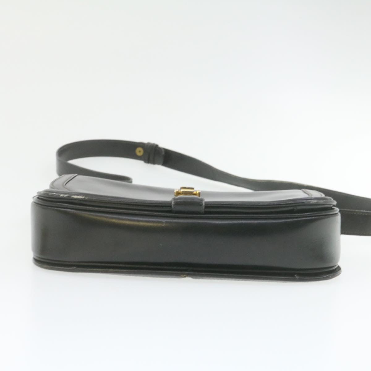 GUCCI Shoulder Bag Leather Black rd1974