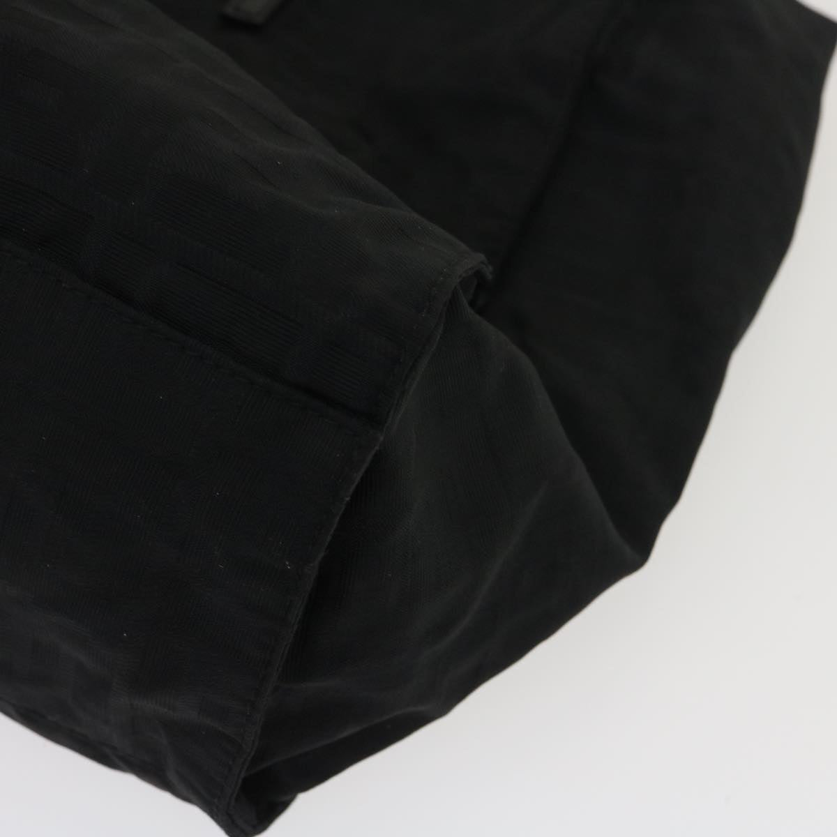 FENDI Zucca Canvas Tote Bag Nylon Black rd2078