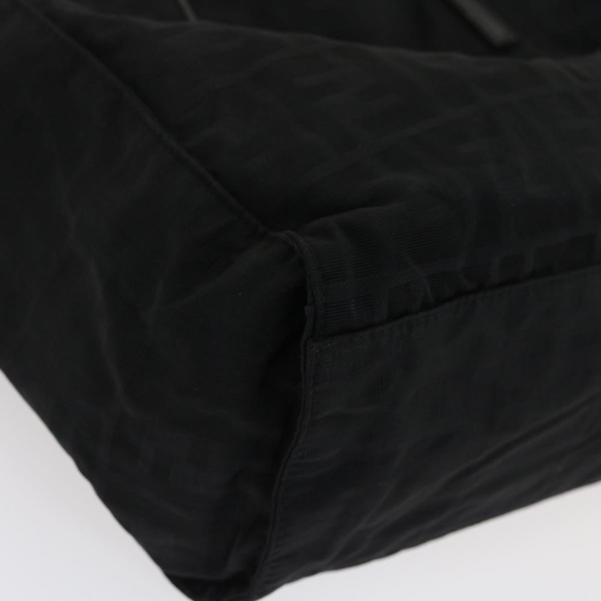 FENDI Zucca Canvas Tote Bag Nylon Black rd2078