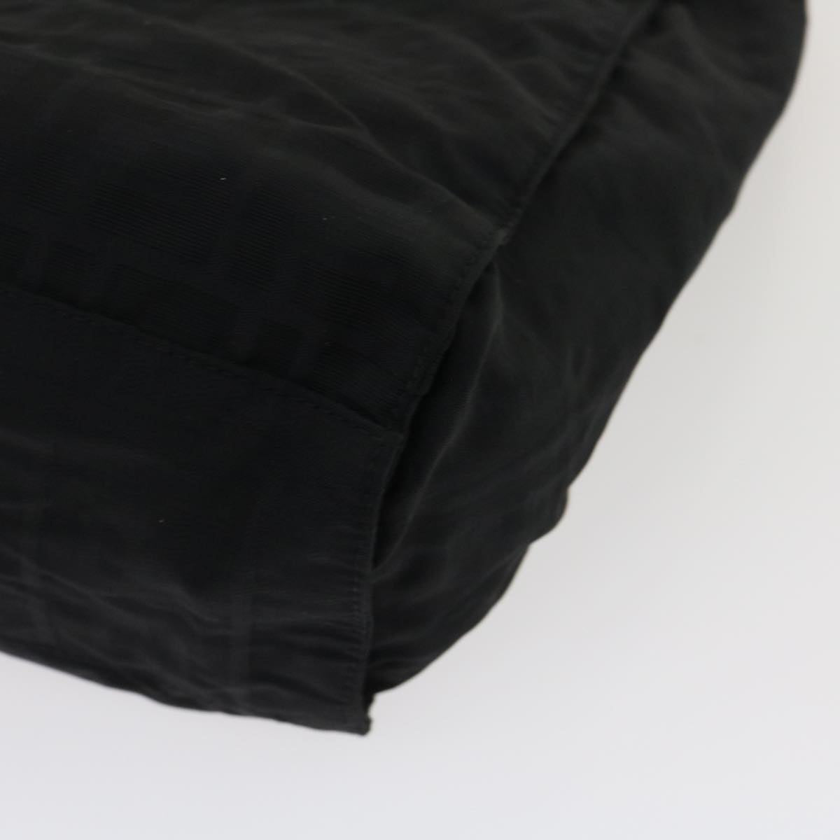 FENDI Zucca Canvas Tote Bag Nylon Black rd2078