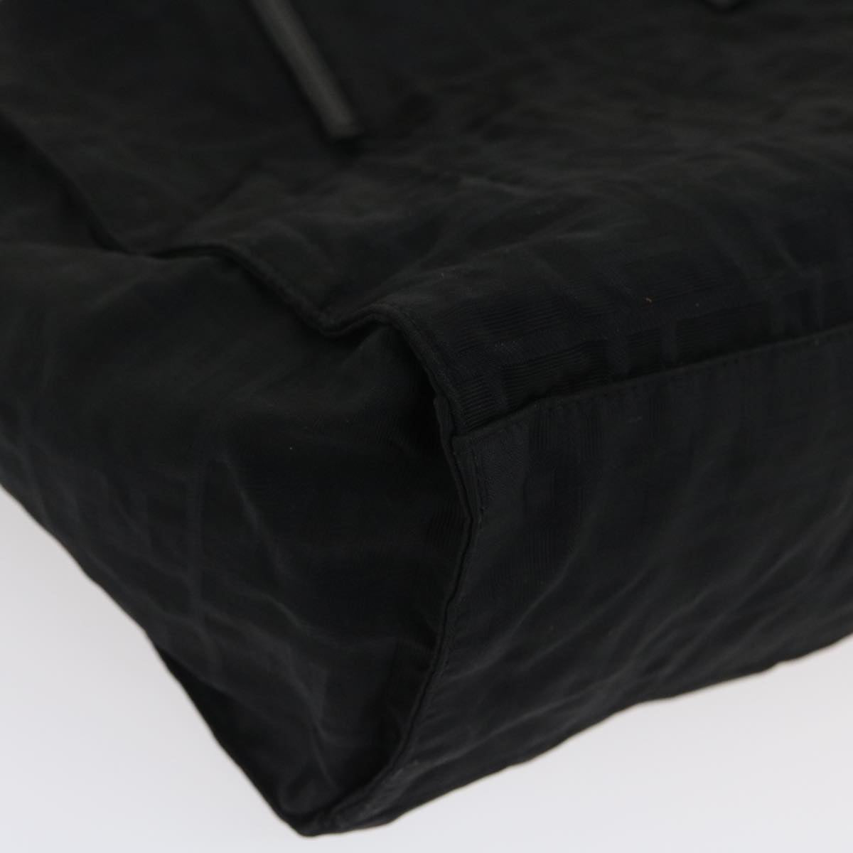FENDI Zucca Canvas Tote Bag Nylon Black rd2078