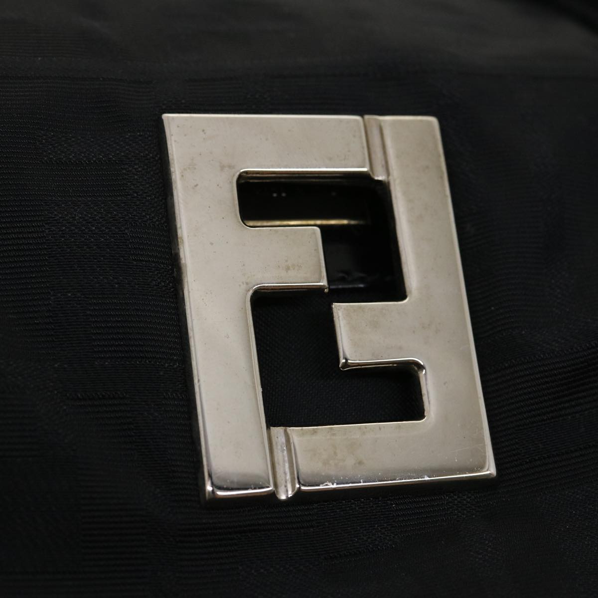 FENDI Zucca Canvas Tote Bag Nylon Black rd2078