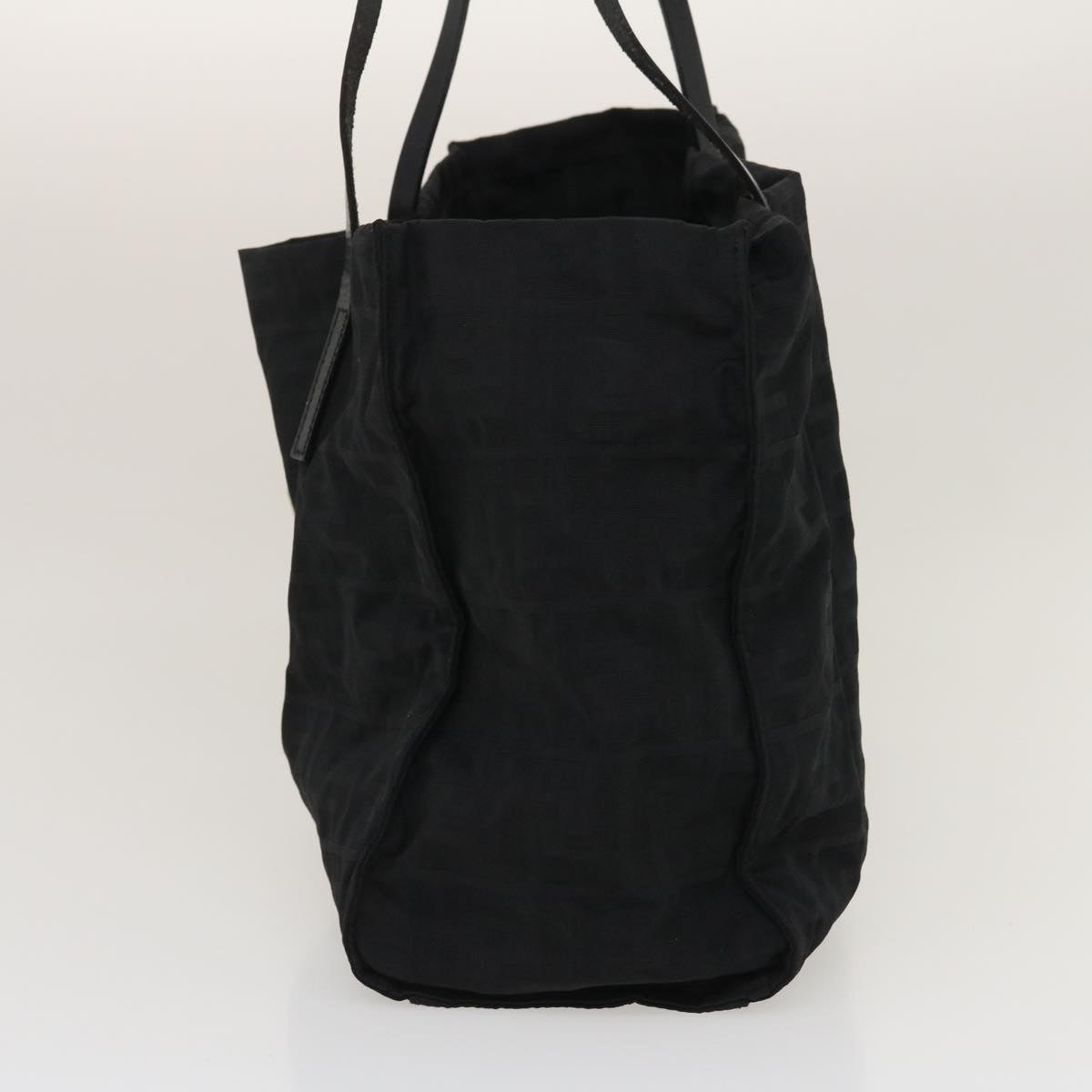 FENDI Zucca Canvas Tote Bag Nylon Black rd2078