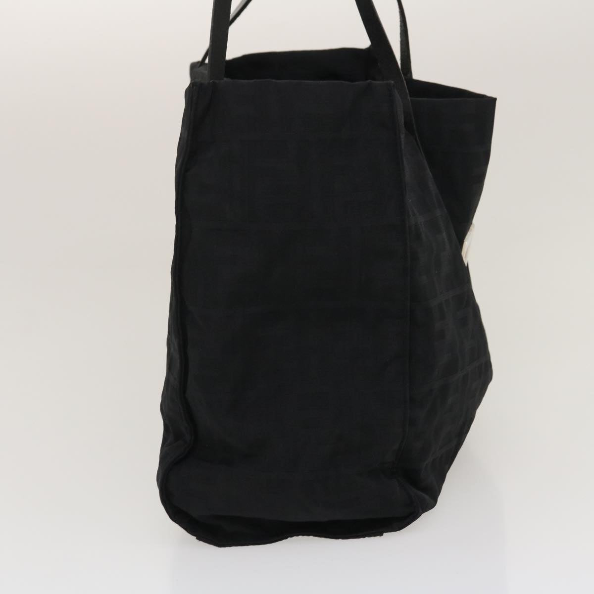 FENDI Zucca Canvas Tote Bag Nylon Black rd2078