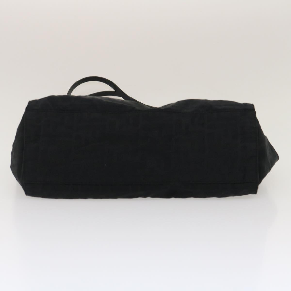 FENDI Zucca Canvas Tote Bag Nylon Black rd2078