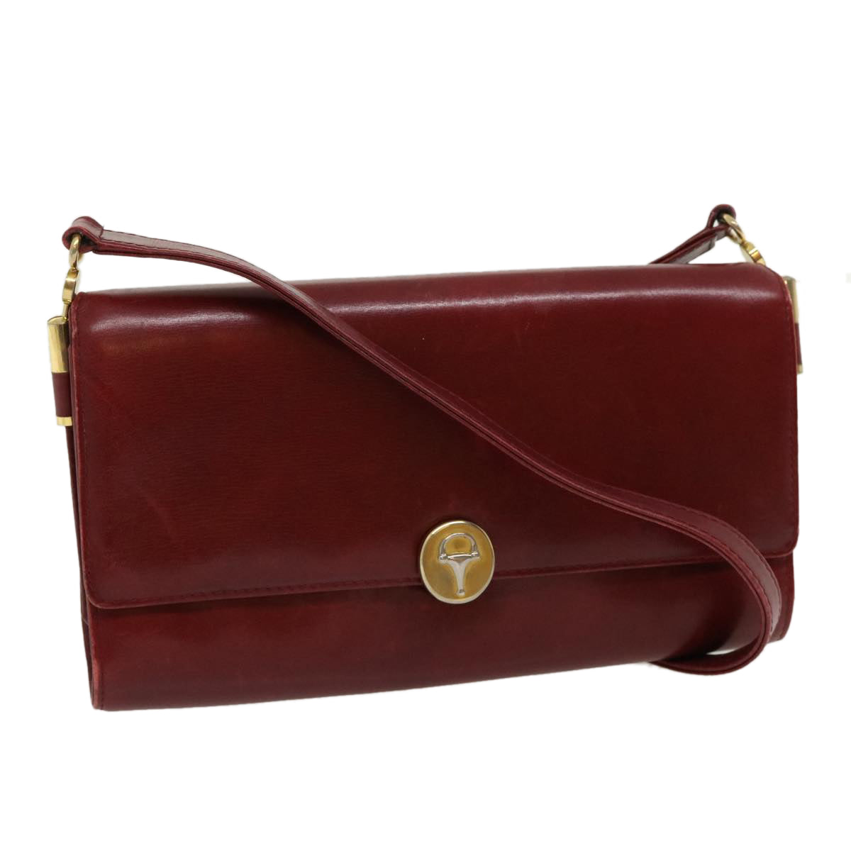 GUCCI Shoulder Bag Leather Red rd2208