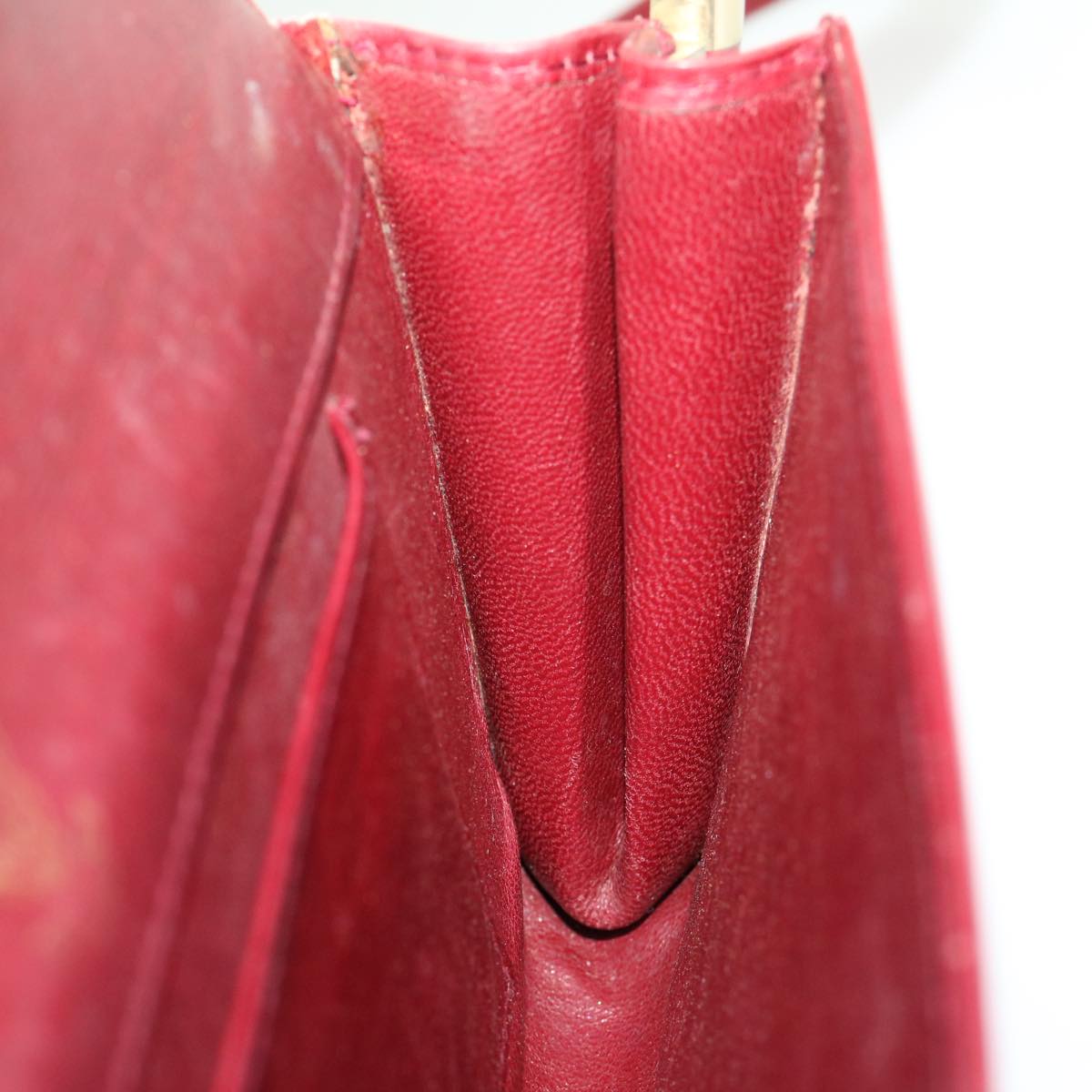 GUCCI Shoulder Bag Leather Red rd2208