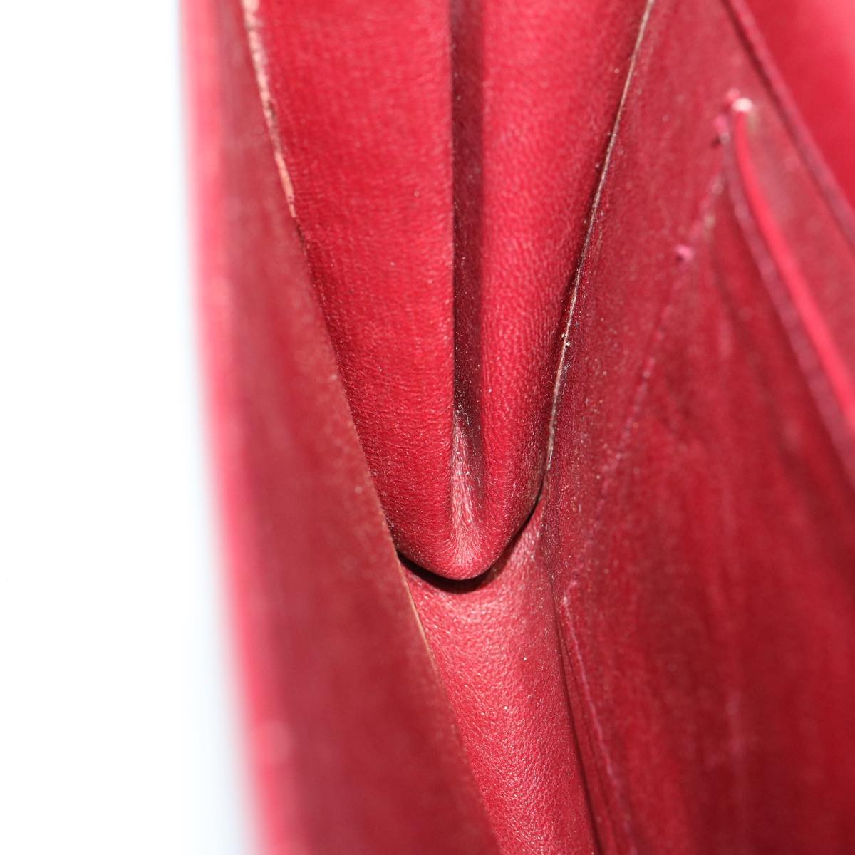 GUCCI Shoulder Bag Leather Red rd2208