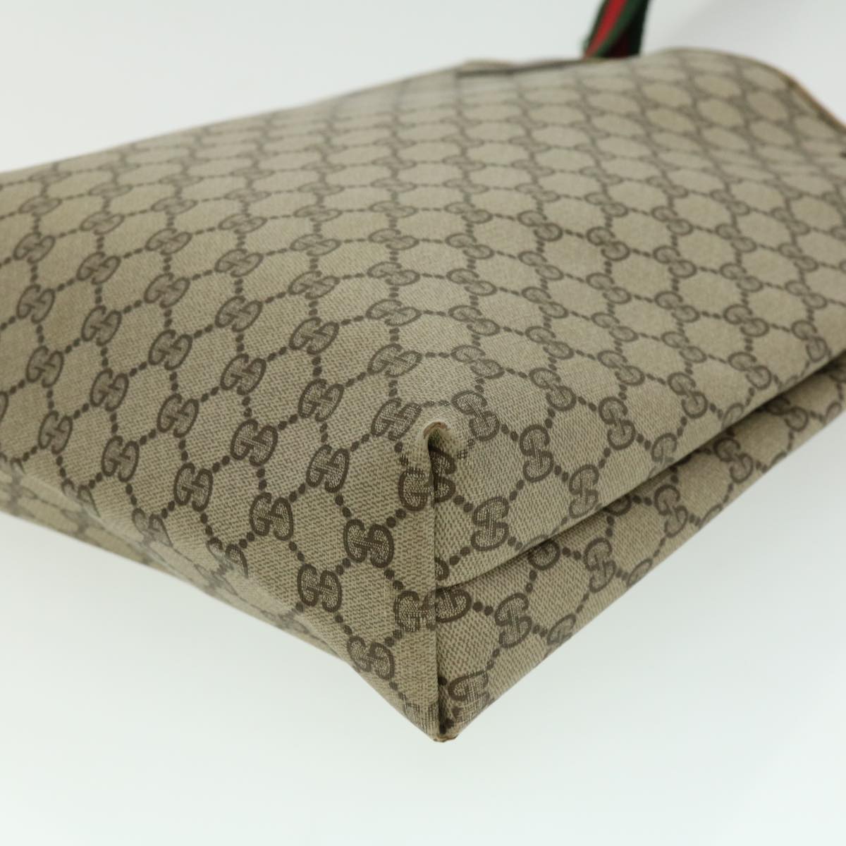 GUCCI GG Canvas Web Sherry Line Tote Bag Beige Red Green 3902003 rd2376