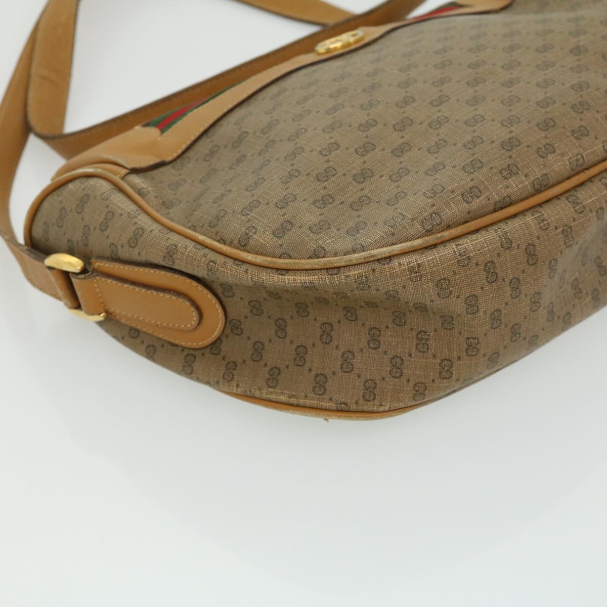GUCCI Micro GG Canvas Shoulder Bag Brown 001580918 rd2931