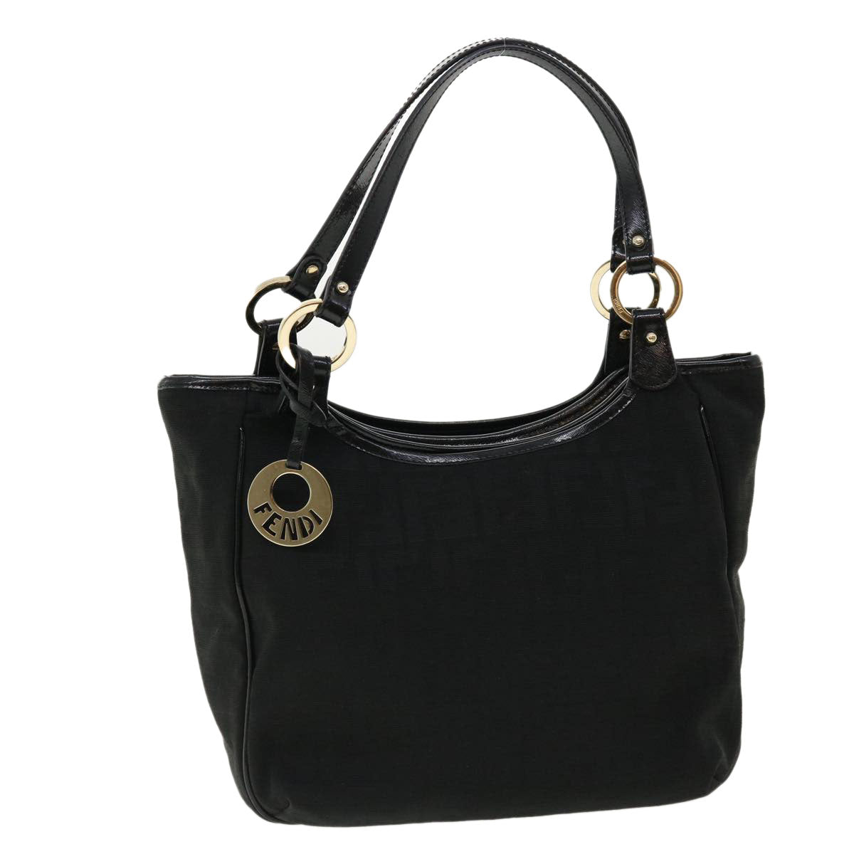FENDI Zucca Canvas Tote Bag Black rd2989