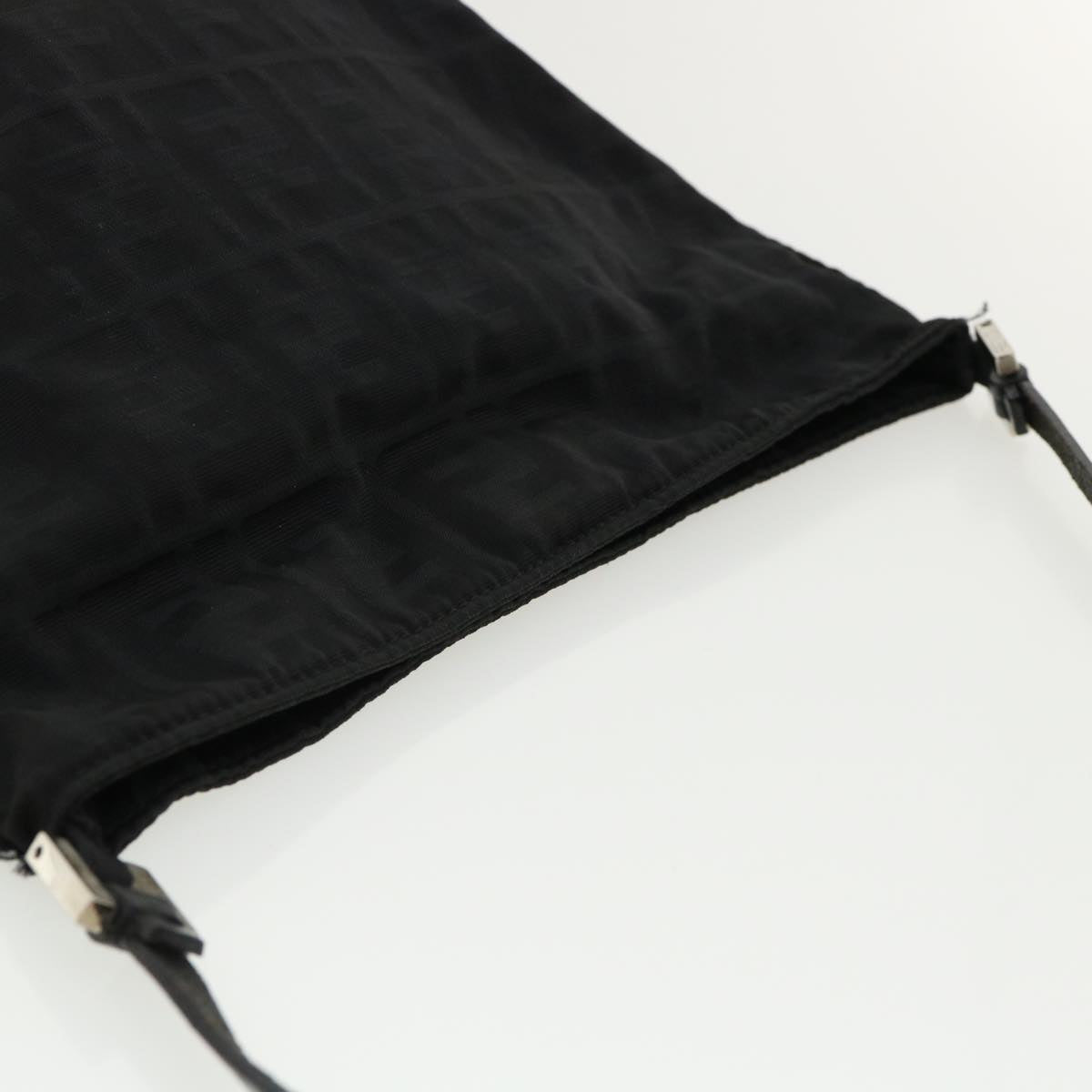 FENDI Zucca Canvas Shoulder Bag Black rd3223