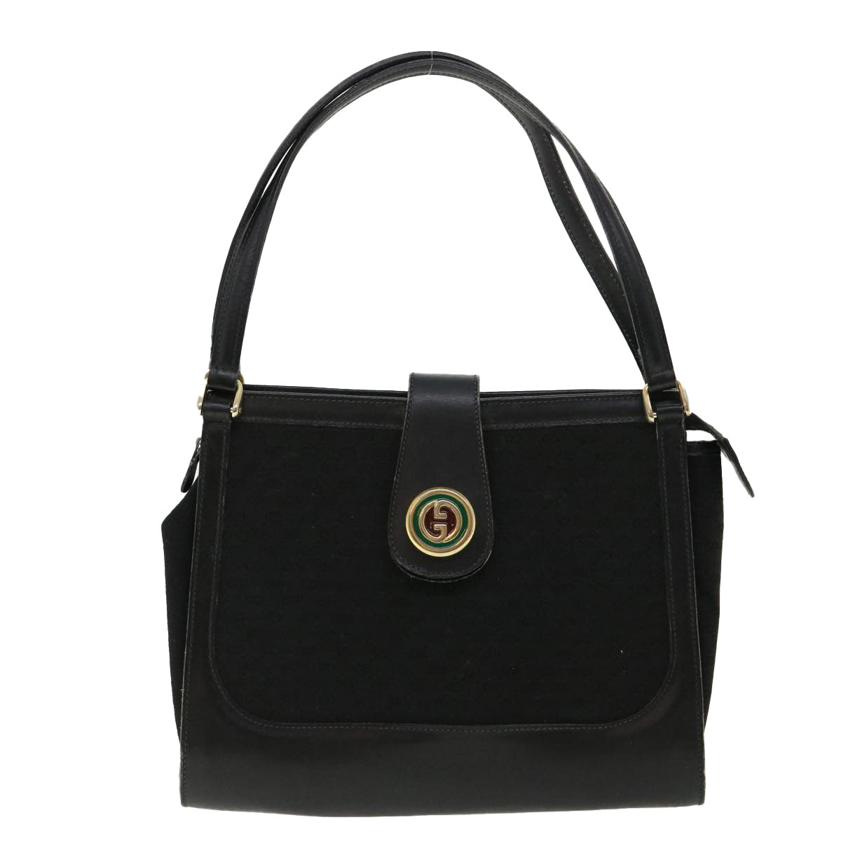 GUCCI Micro GG Canvas Shoulder Bag Black rd3454