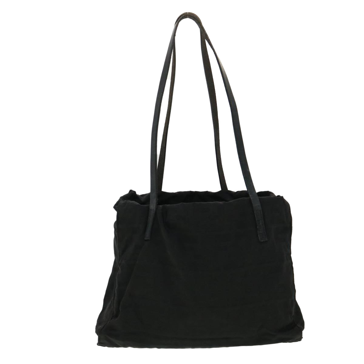 FENDI Zucca Canvas Tote Bag Nylon Black rd3648