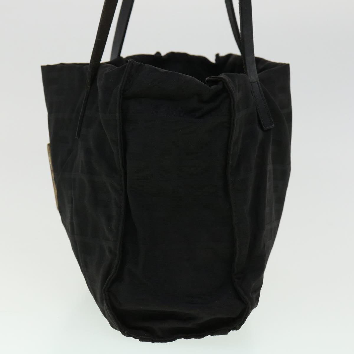 FENDI Zucca Canvas Tote Bag Nylon Black rd3648