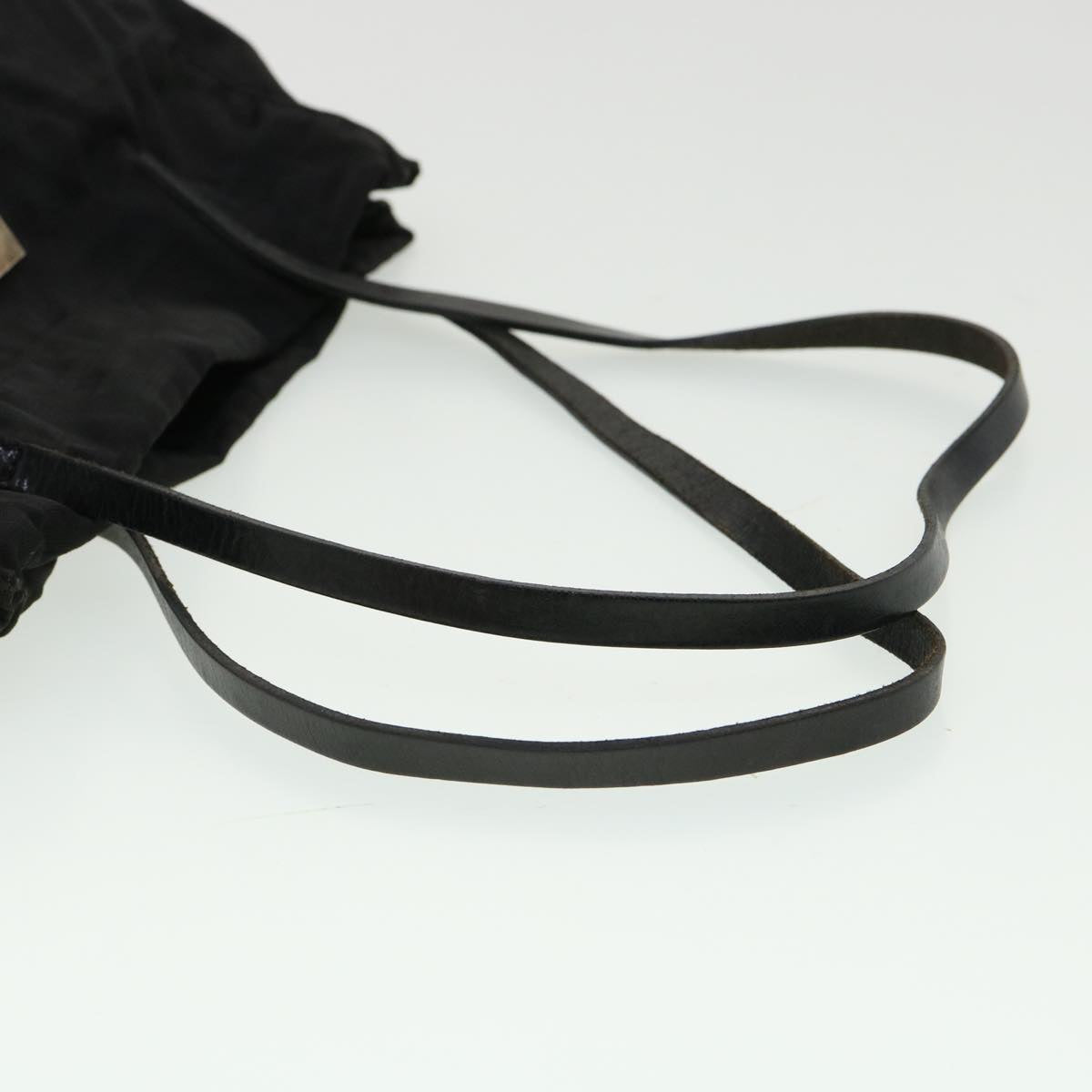 FENDI Zucca Canvas Tote Bag Nylon Black rd3648