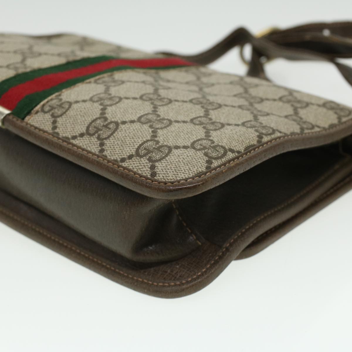GUCCI GG Canvas Shoulder Bag Beige rd3962