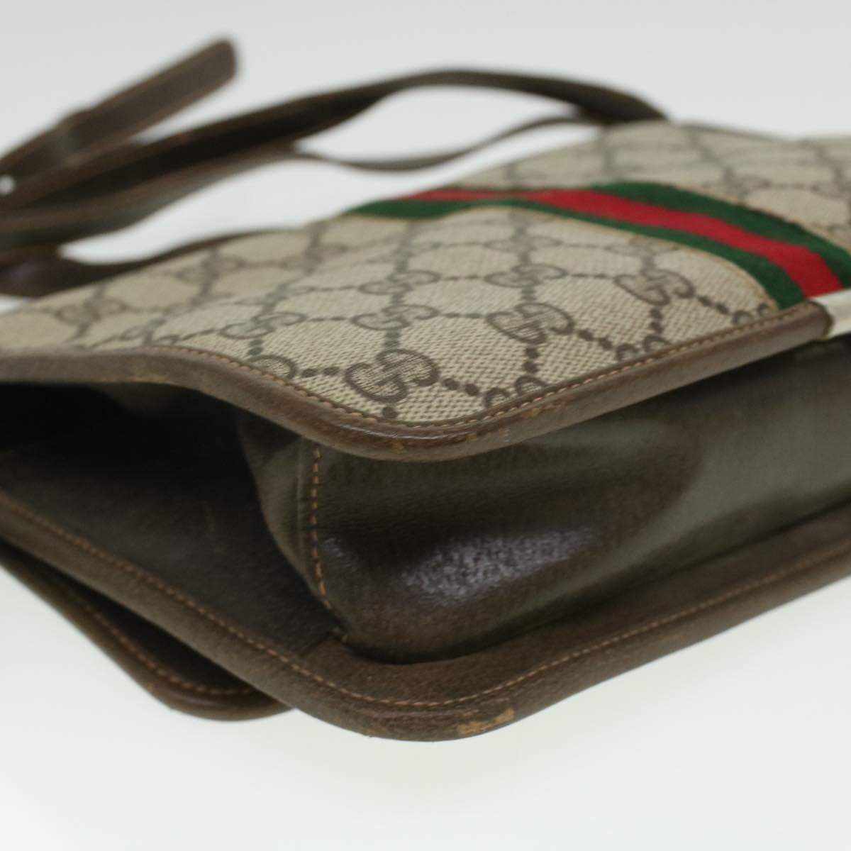 GUCCI GG Canvas Shoulder Bag Beige rd3962
