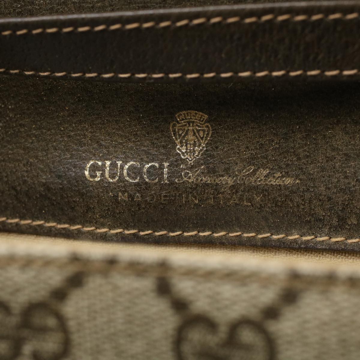 GUCCI GG Canvas Shoulder Bag Beige rd3962