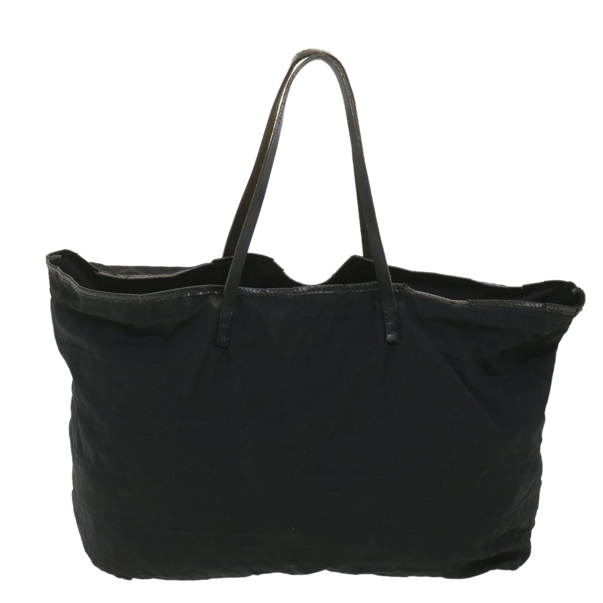 FENDI Zucca Canvas Tote Bag Nylon Black rd4391