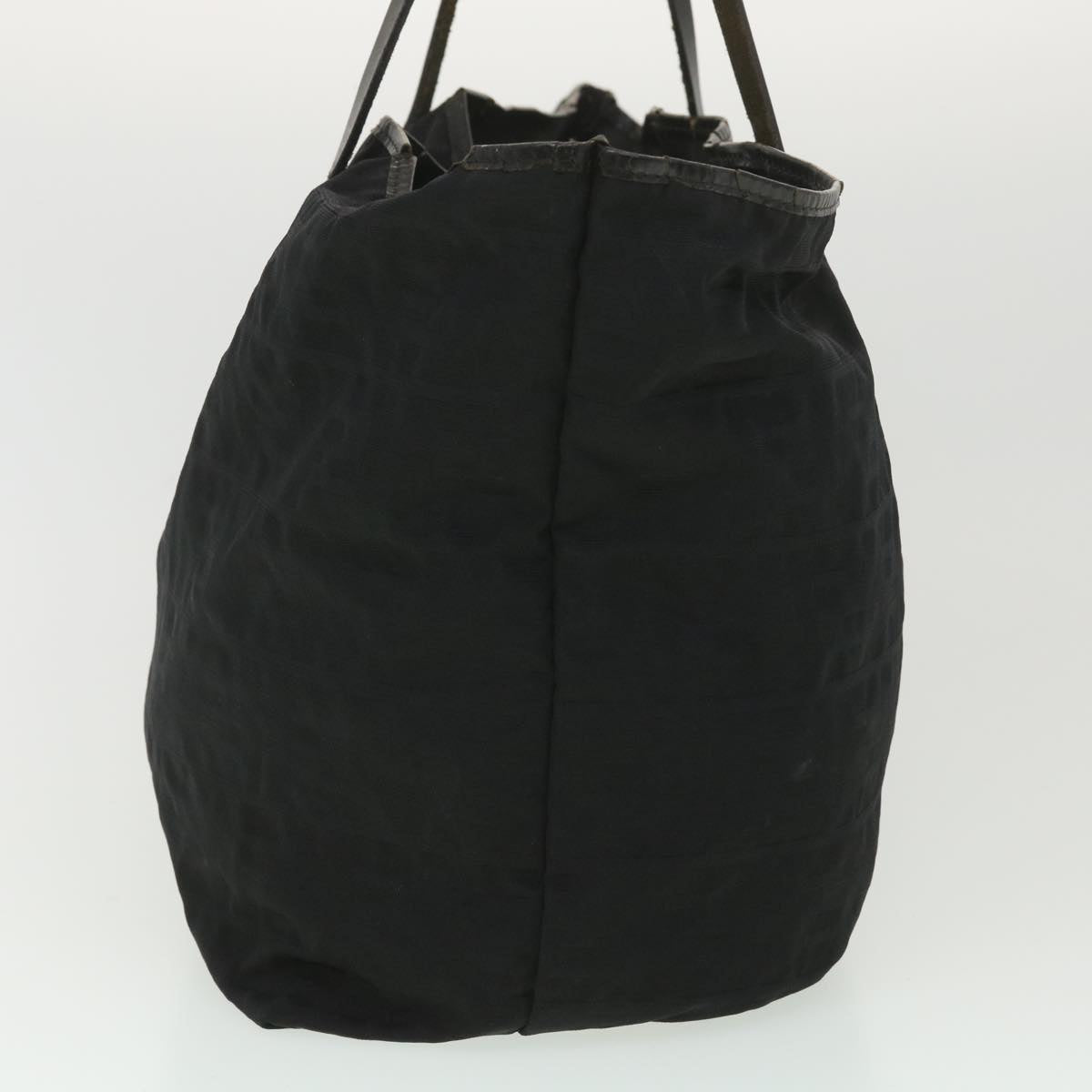 FENDI Zucca Canvas Tote Bag Nylon Black rd4391
