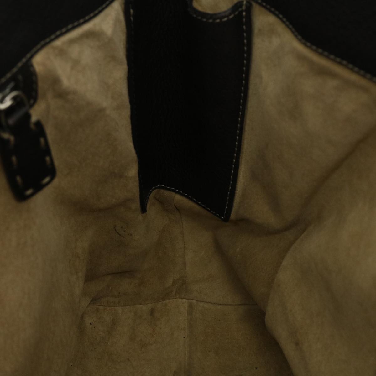 FENDI Tote Bag Leather Brown rd4683