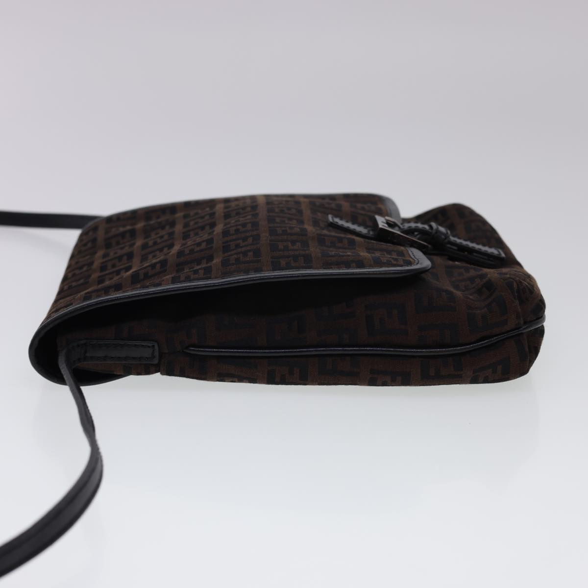 FENDI Zucchino Canvas Shoulder Bag Brown 2354/8BT052/JQ5/039 rd4875