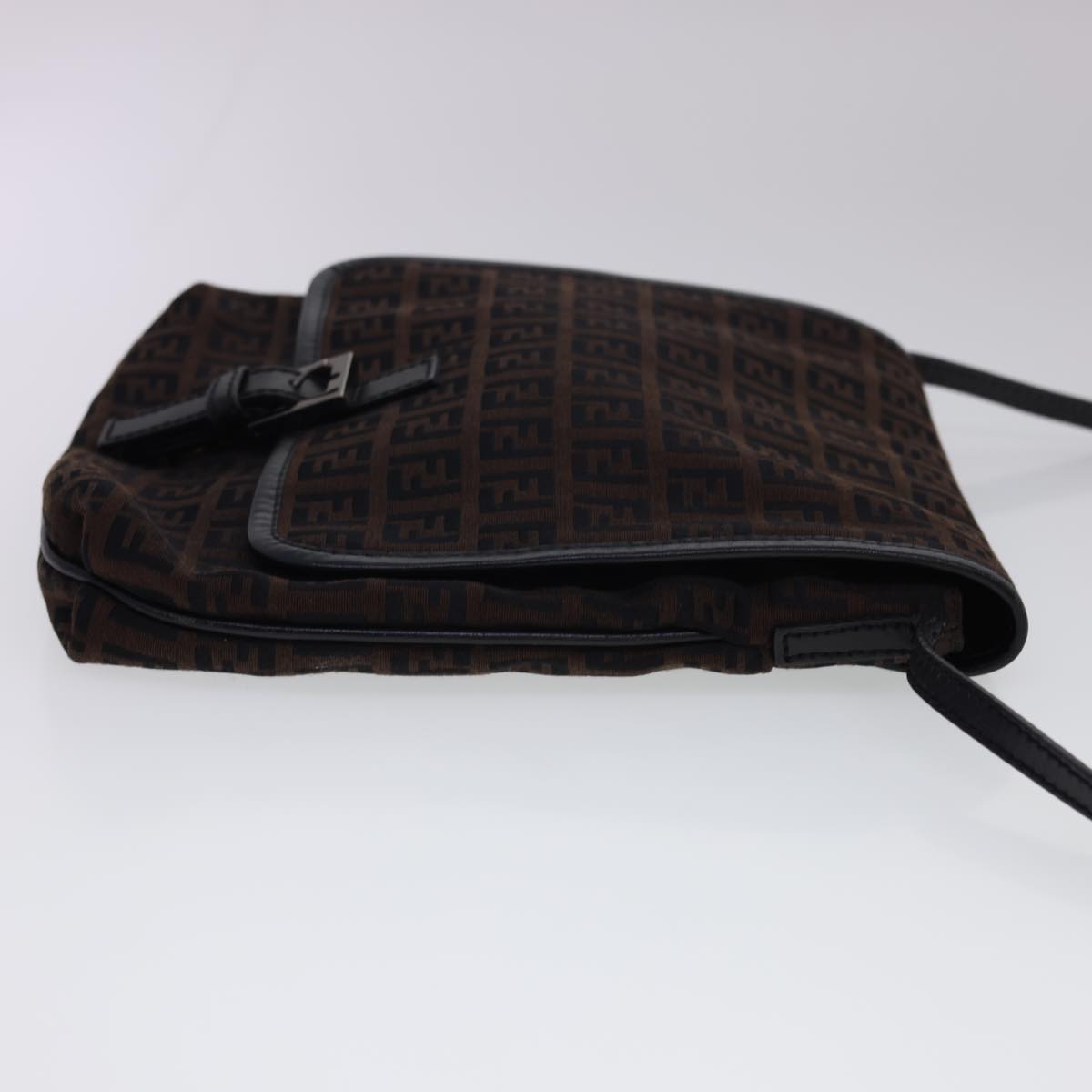 FENDI Zucchino Canvas Shoulder Bag Brown 2354/8BT052/JQ5/039 rd4875