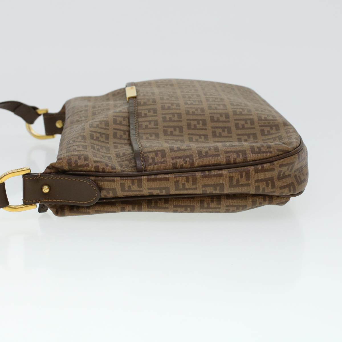 FENDI Zucchino Canvas Shoulder Bag Brown 8BT206-FB5 129-2580 rd4934