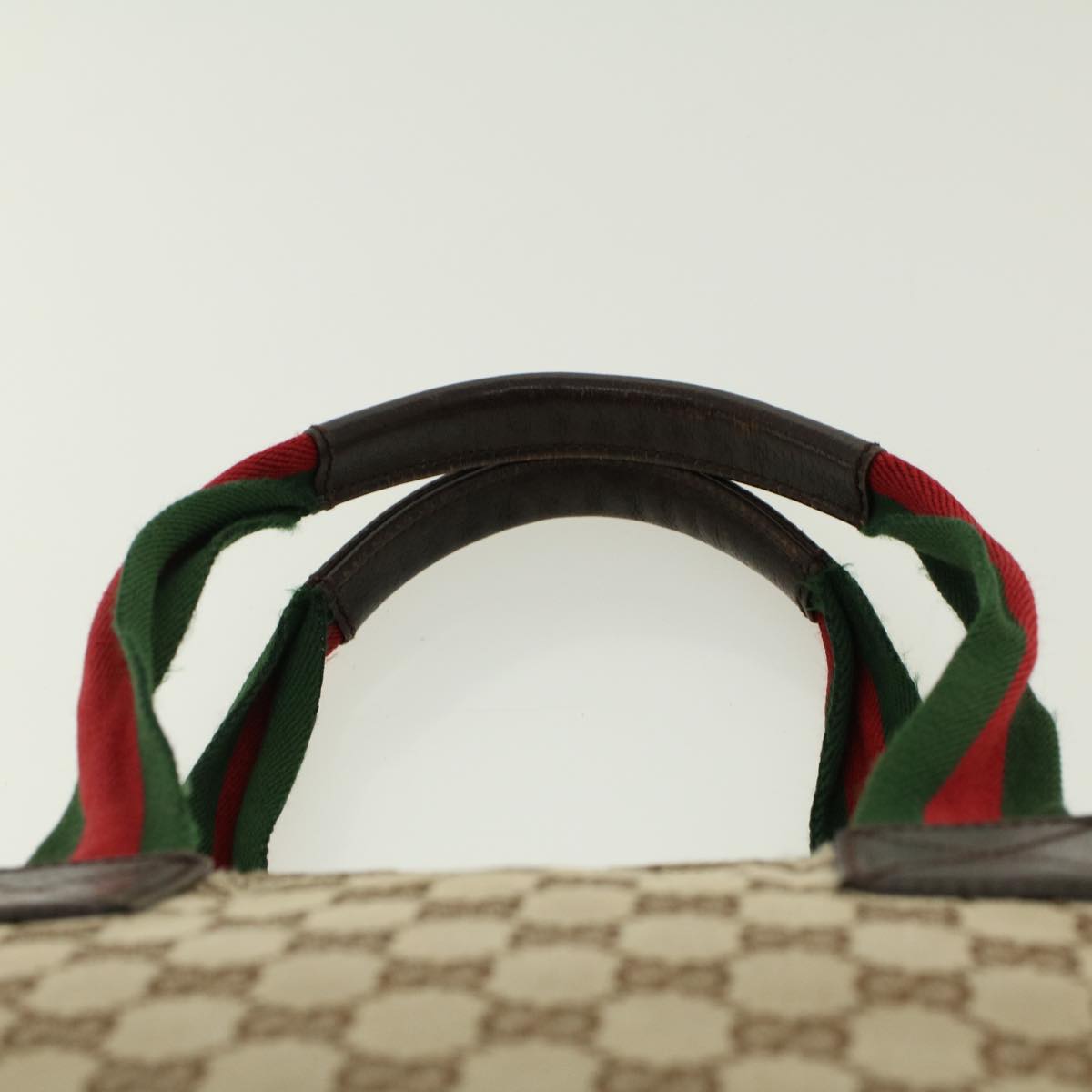 GUCCI GG Canvas Web Sherry Line Tote Bag Beige Red Green 131231 rd5000