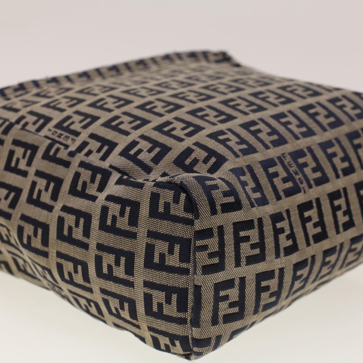 FENDI Zucchino Canvas Hand Bag Navy 2415 8N0000-028 rd5029