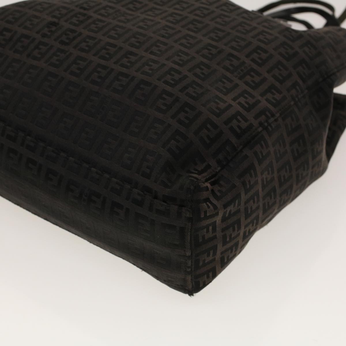 FENDI Zucchino Canvas Tote Bag Black 32028BH019028 rd5035