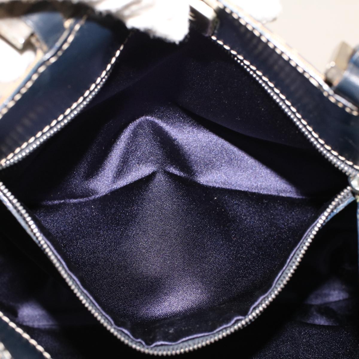 FENDI Zucchino Canvas Tote Bag Navy 2262-16457-018 rd5151