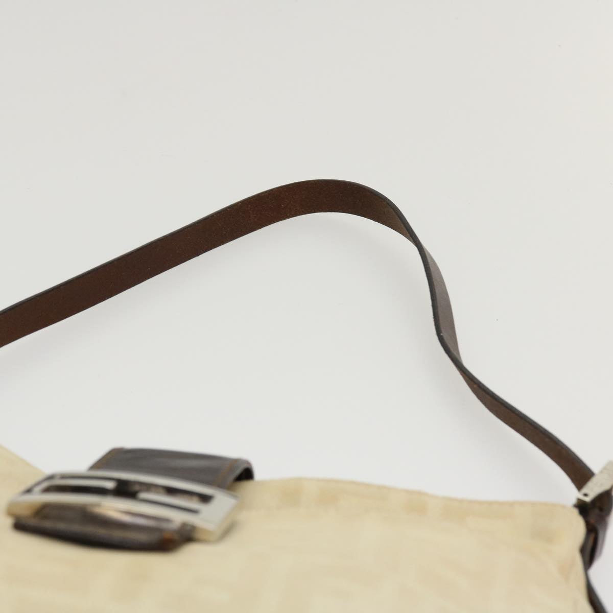 FENDI Zucca Canvas Mamma Baguette Shoulder Bag Beige 2211 26727 008 rd5152