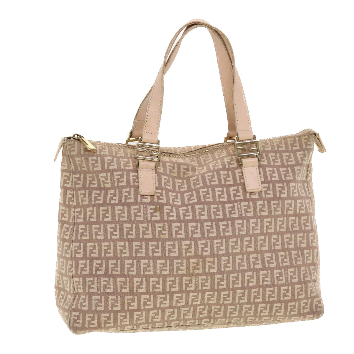 FENDI Zucchino Canvas Hand Bag Pink 2201-8BH138-LPN-068 rd5154