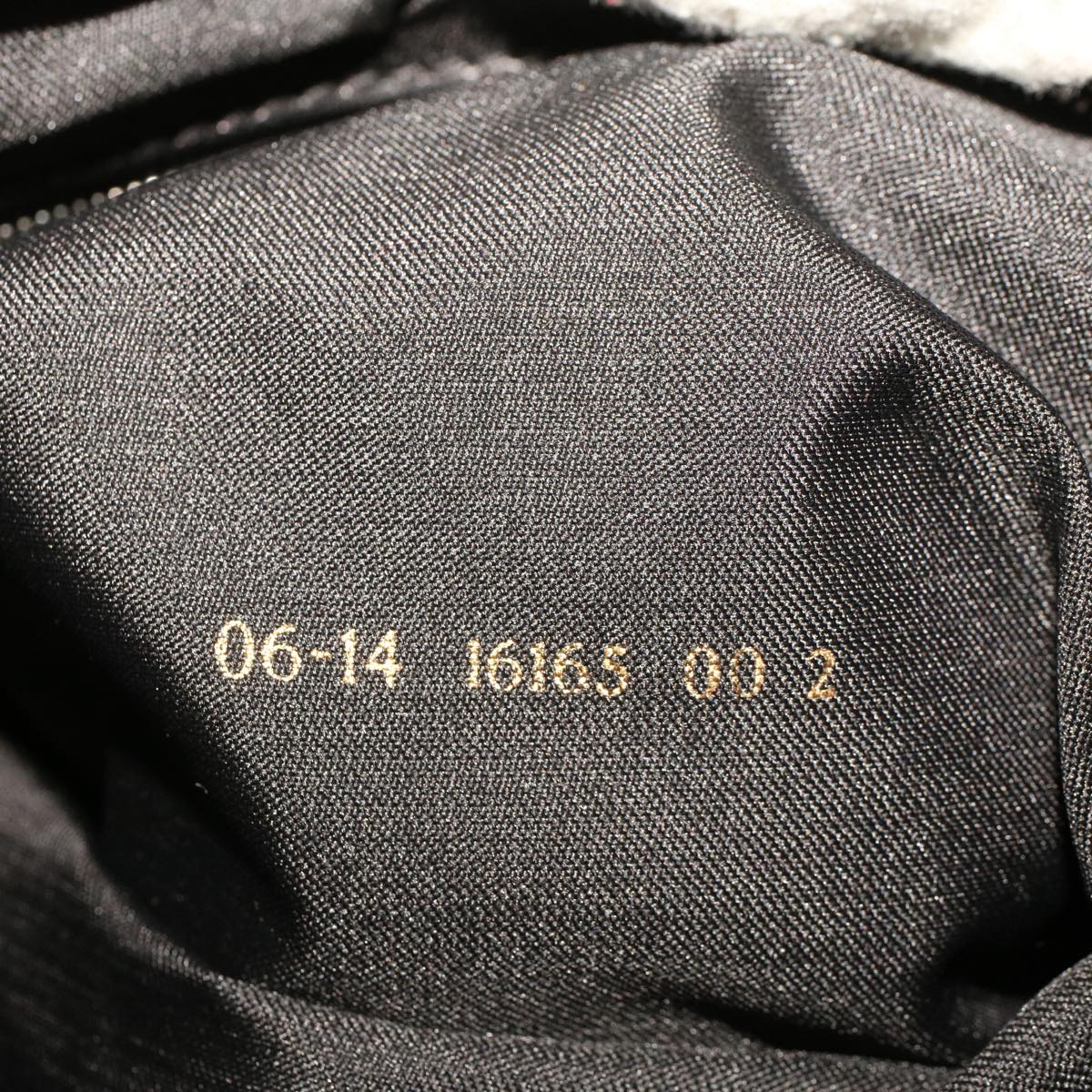 FENDI Zucchino Canvas Shoulder Bag Black rd5155