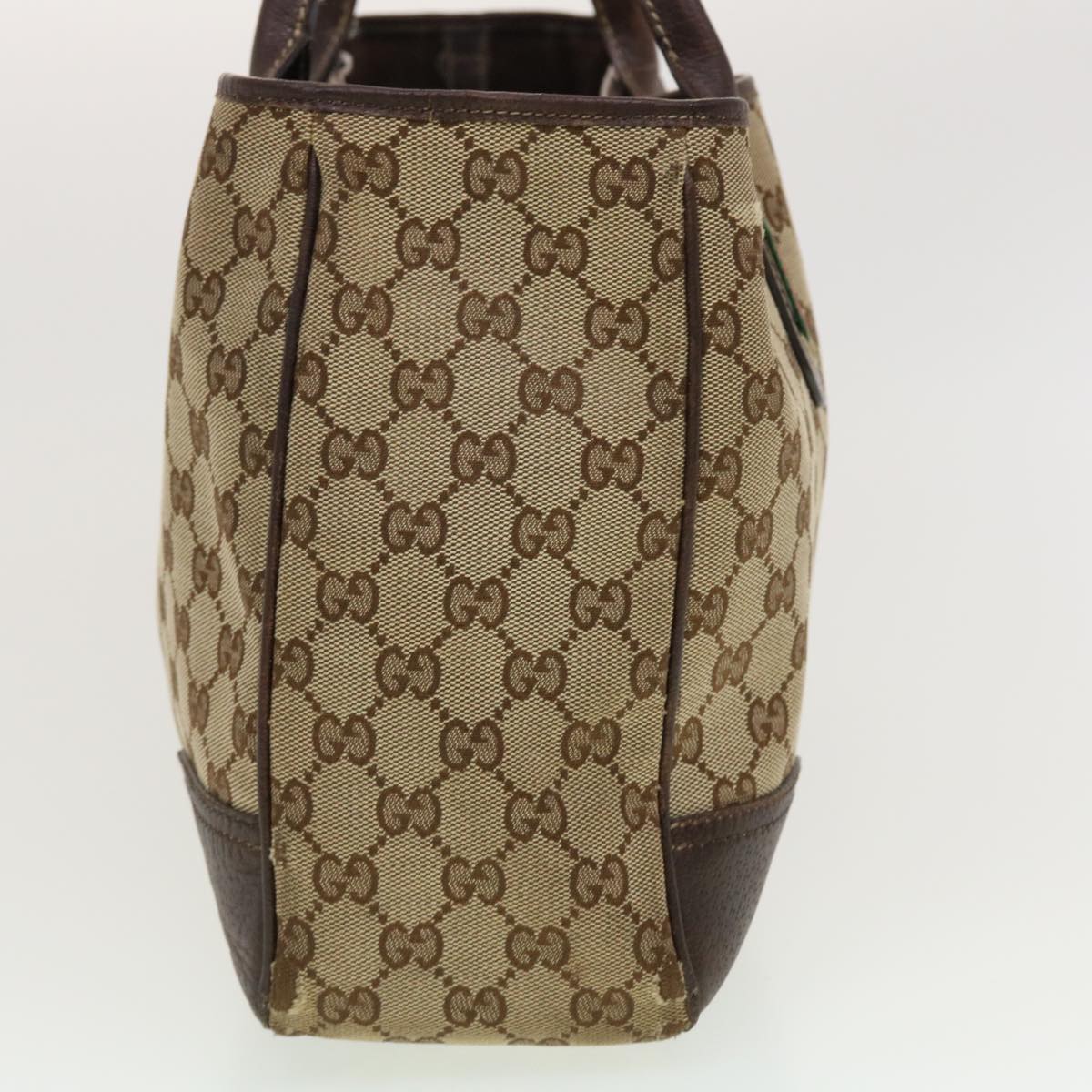 GUCCI GG Canvas Web Sherry Line Hand Bag 2Set Beige Black Red Green rd5182