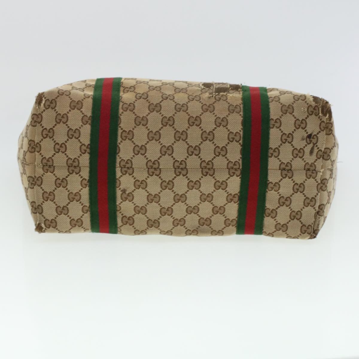 GUCCI GG Canvas Web Sherry Line Hand Bag 2Set Beige Red Green rd5183