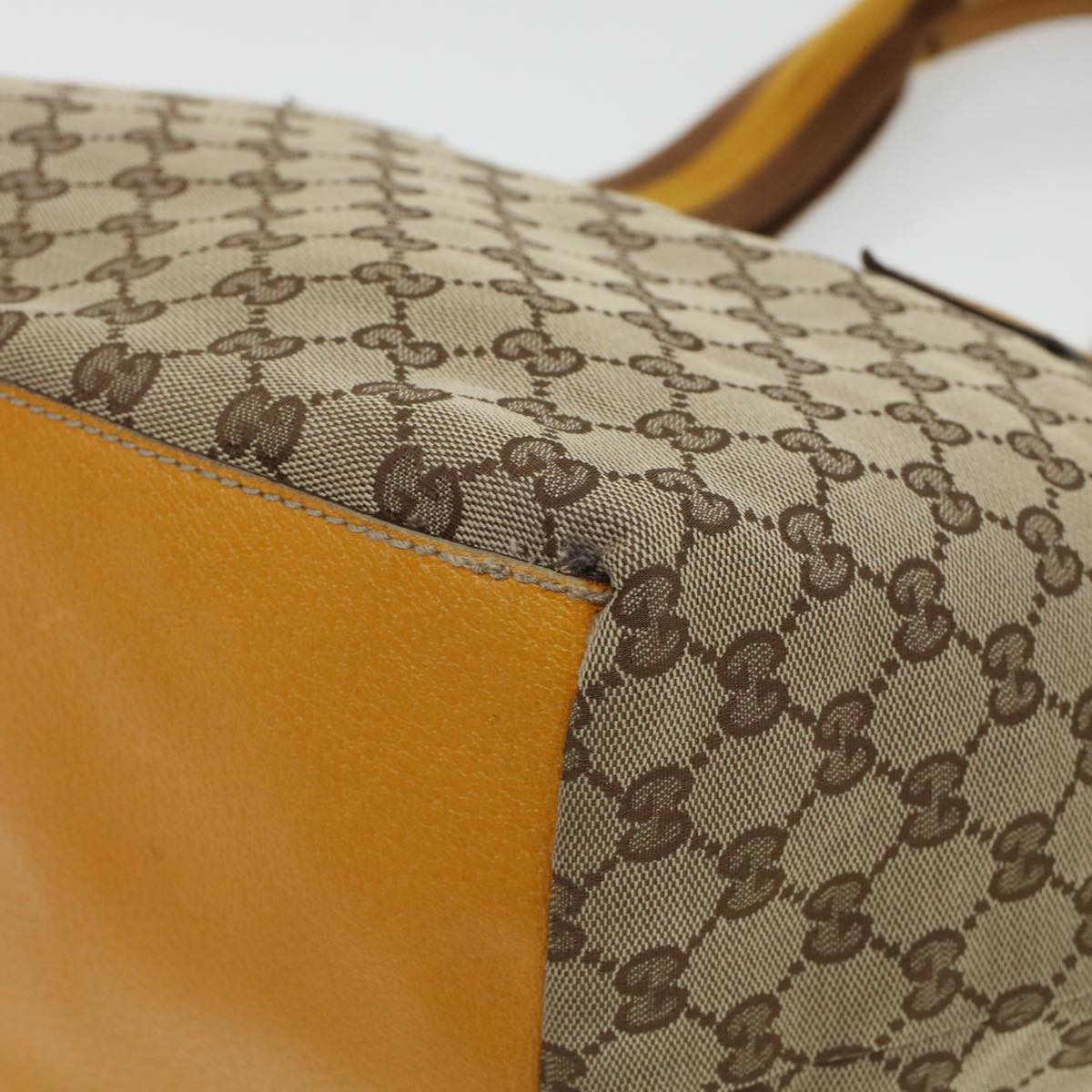 GUCCI GG Canvas Web Sherry Line Hand Bag 2Set Beige Red Green rd5183