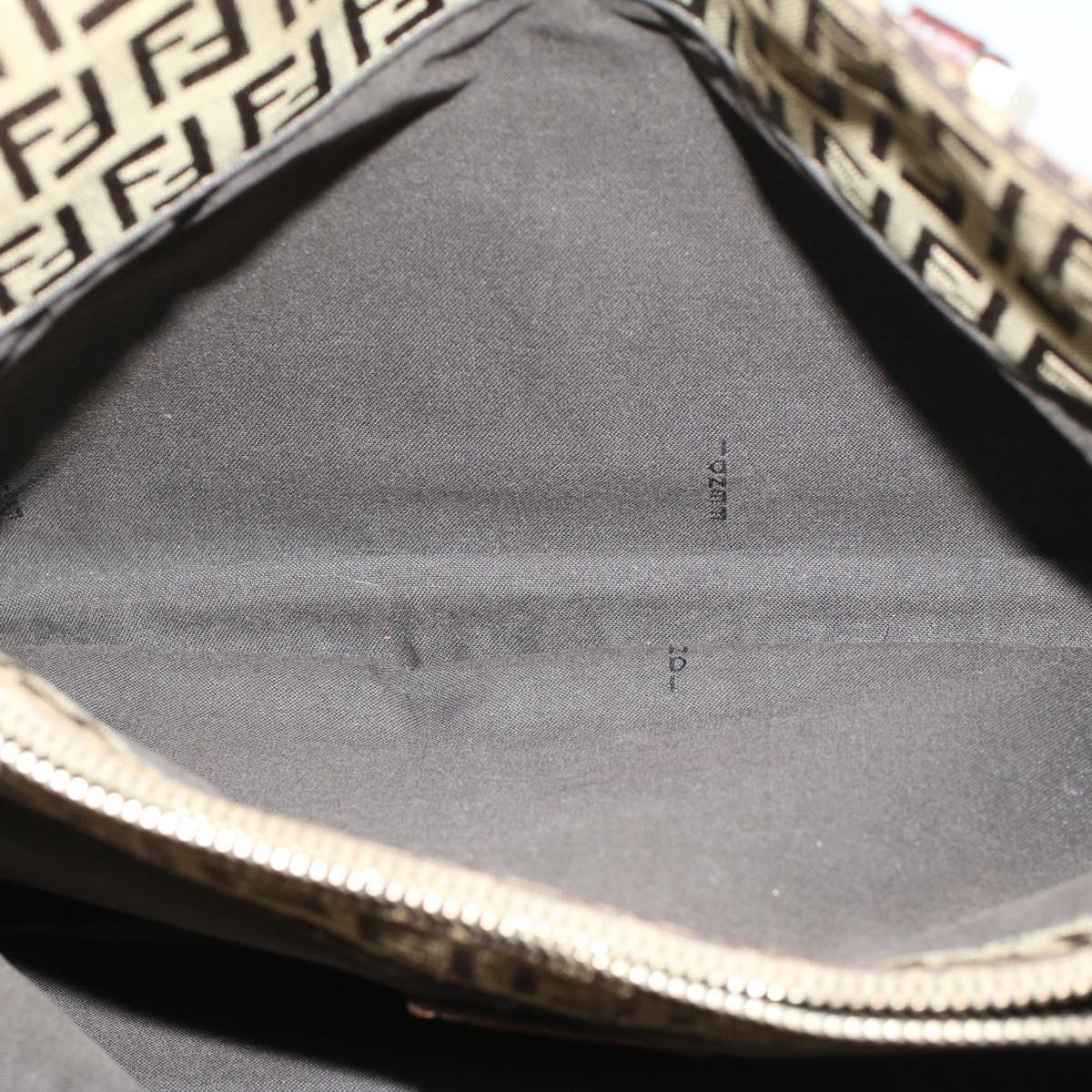 FENDI Zucchino Canvas Tote Bag Brown rd5439