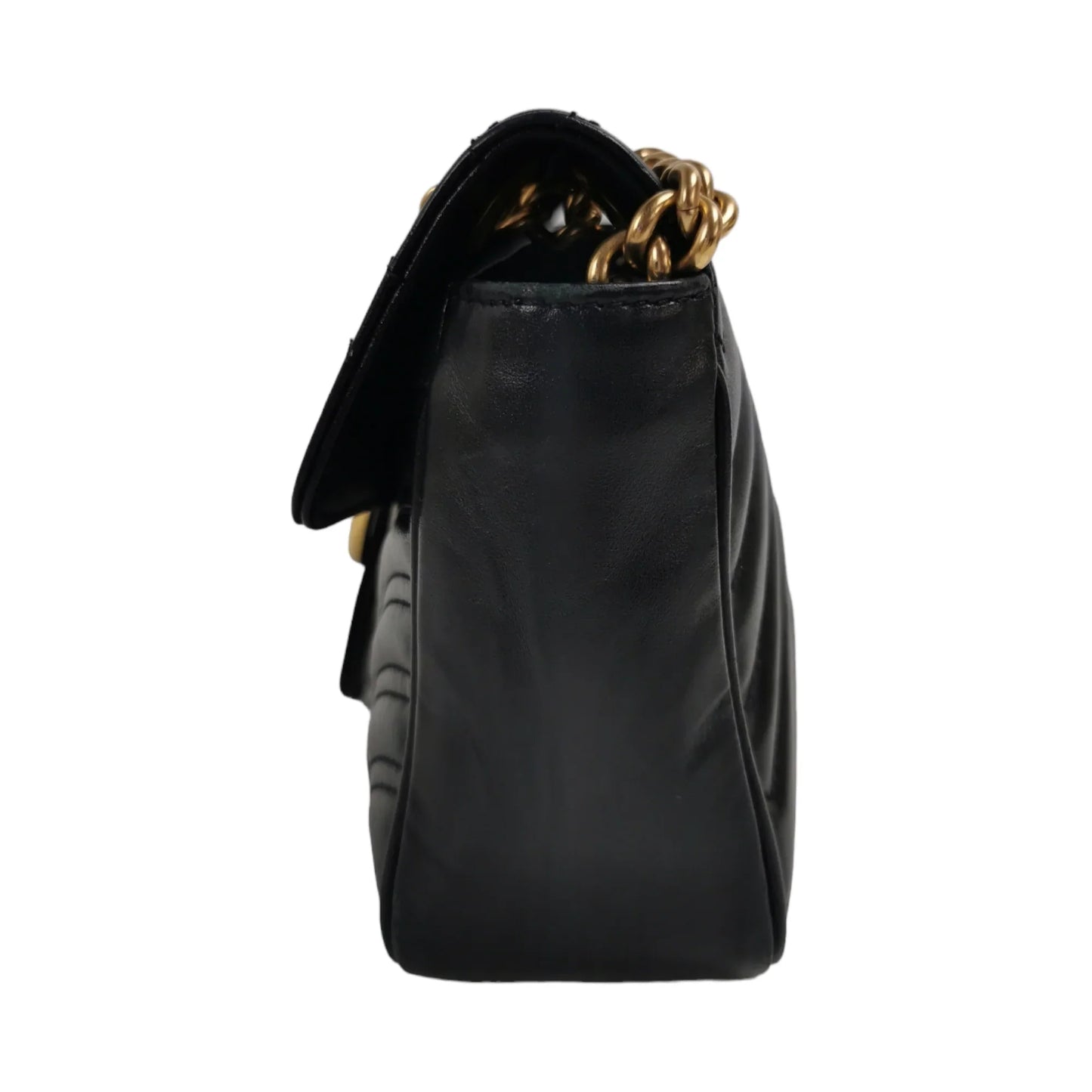 Gucci GG Marmont Small Black MatelassÃƒÆ’Ã‚Â© Leather