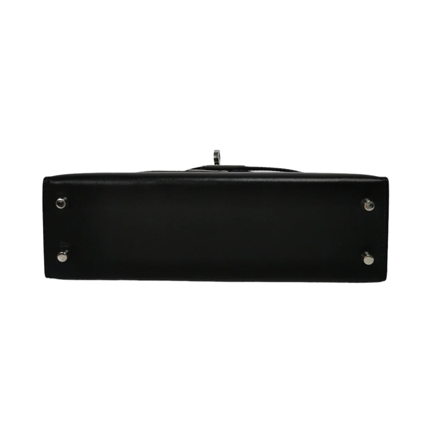 HermÃƒÆ’Ã‚Â¨s Kelly Mini Black Box Calfskin Palladium