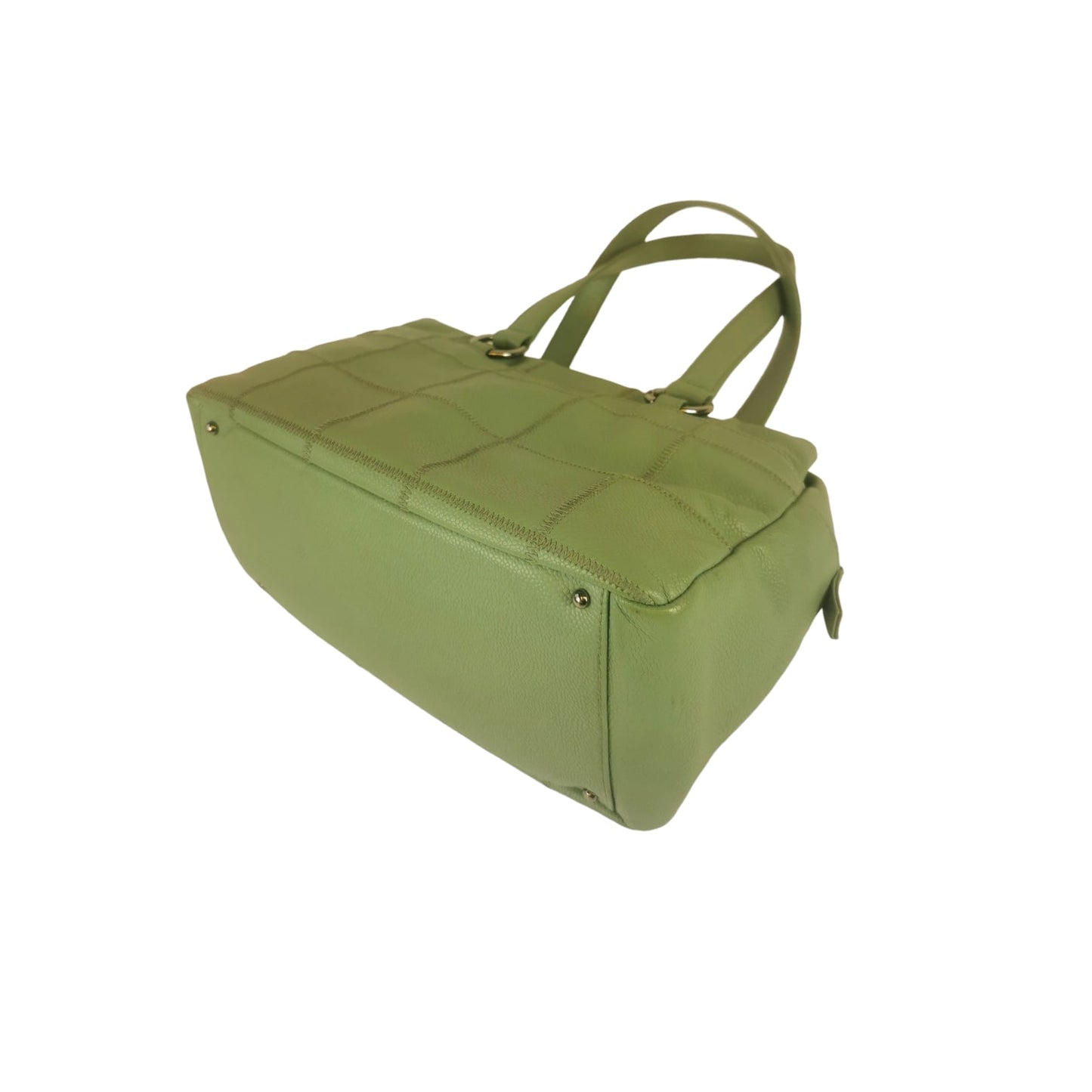 Chanel Chocolate Bar Bowling Bag Green